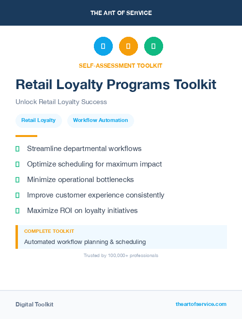 Retail Loyalty Programs Toolkit
