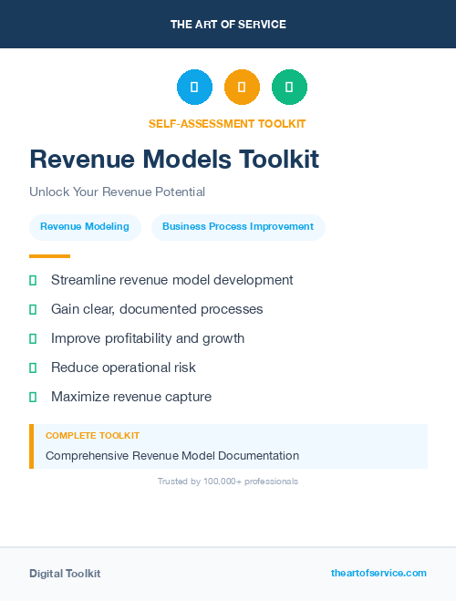 Revenue Models Toolkit
