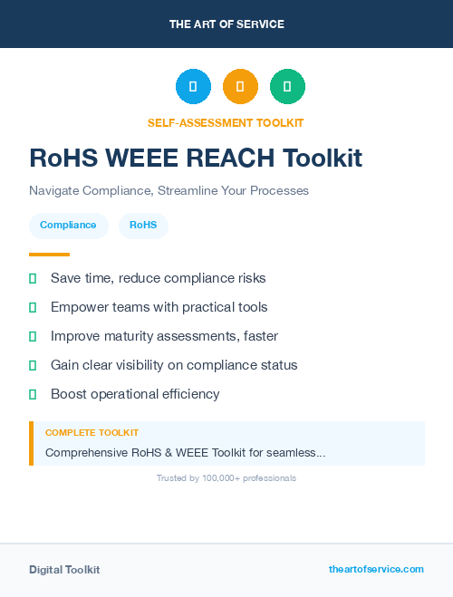 RoHS WEEE REACH Toolkit