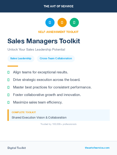 Sales Managers Toolkit
