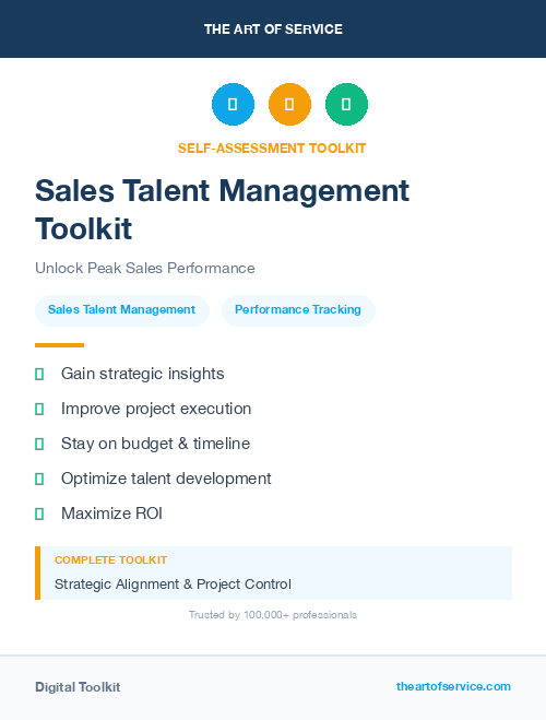 Sales Talent Management Toolkit