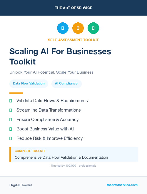 Scaling AI For Businesses Toolkit