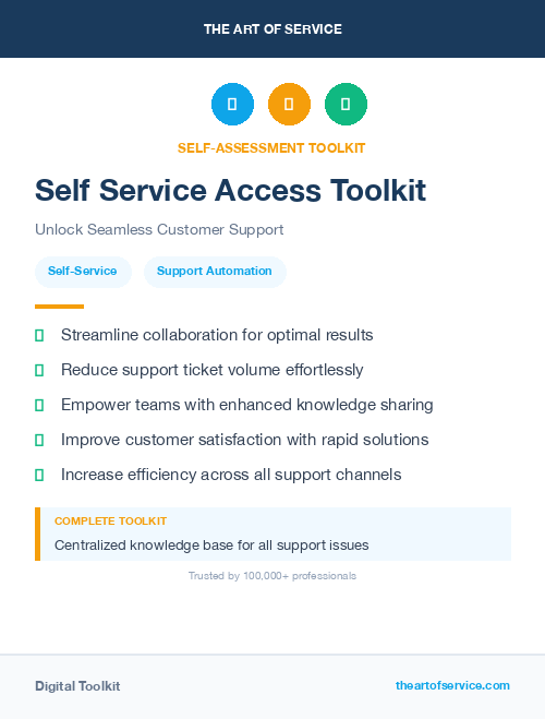 Self Service Access Toolkit