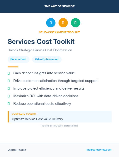 Services Cost Toolkit