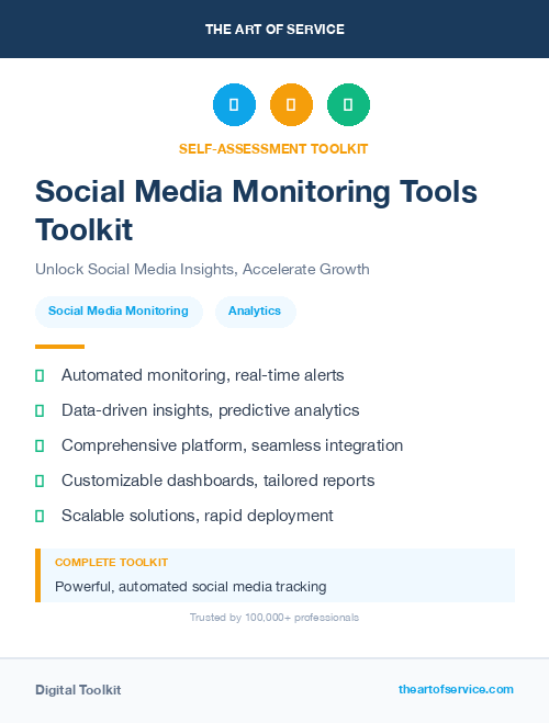 Social Media Monitoring Tools Toolkit