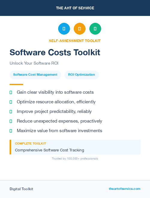 Software Costs Toolkit