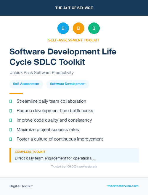 Software Development Life Cycle SDLC Toolkit