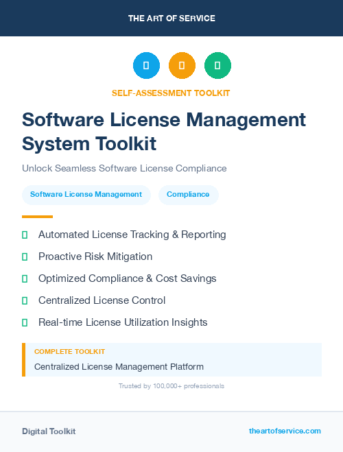 Software License Management System Toolkit