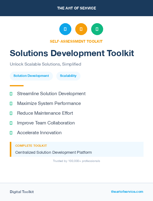 Solutions Development Toolkit
