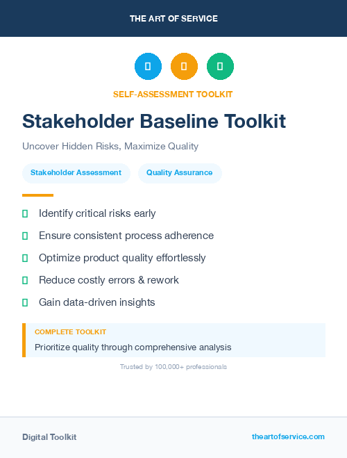 Stakeholder Baseline Toolkit