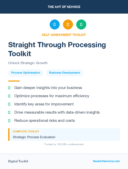 Straight Through Processing Toolkit