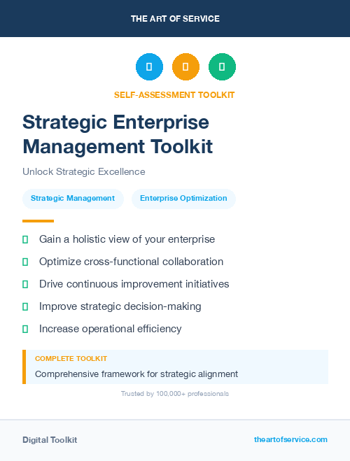 Strategic Enterprise Management Toolkit
