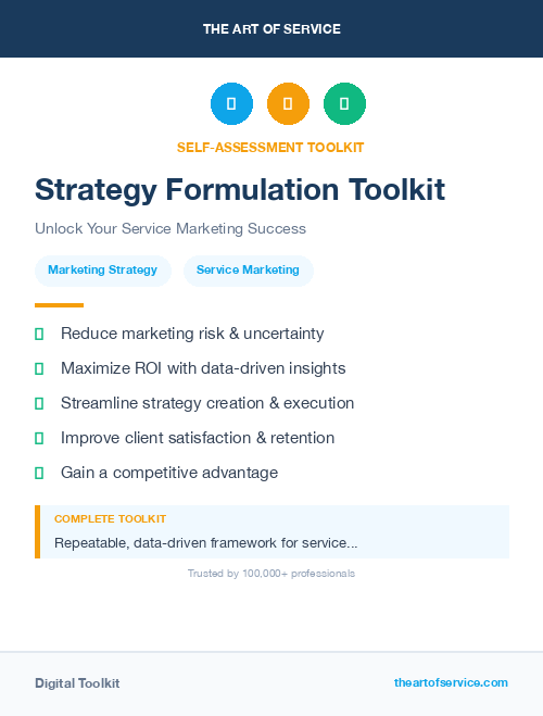 Strategy Formulation Toolkit