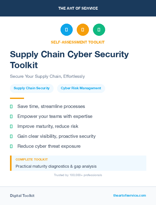 Supply Chain Cyber Security Toolkit