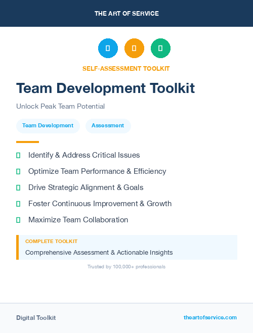 Team Development Toolkit
