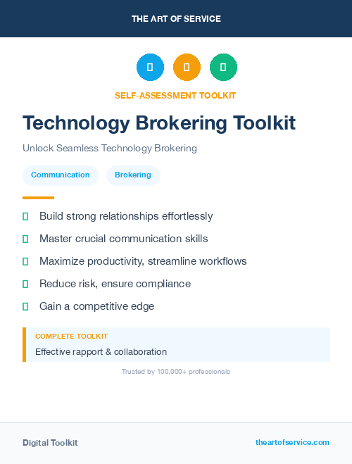 Technology Brokering Toolkit