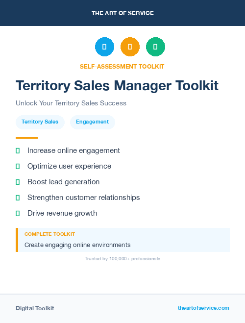 Territory Sales Manager Toolkit