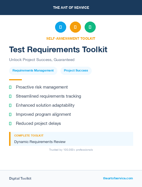 Test Requirements Toolkit