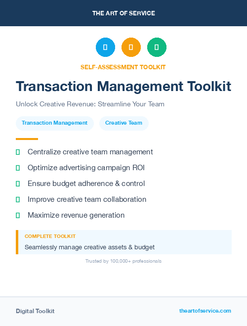 Transaction Management Toolkit