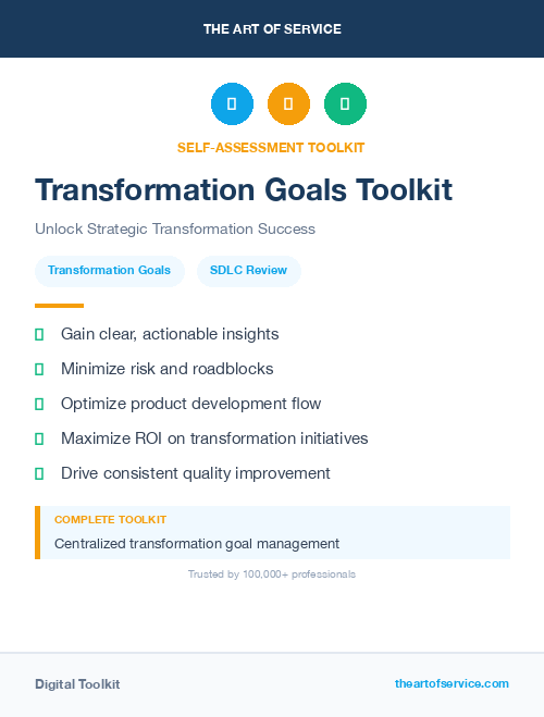 Transformation Goals Toolkit