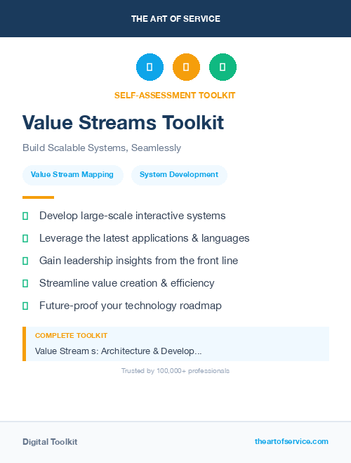 Value Streams Toolkit