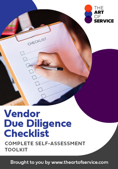 Vendor Due Diligence Checklist Toolkit