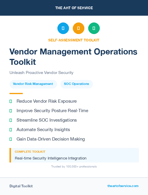 Vendor Management Operations Toolkit