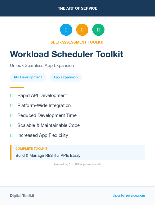 Workload Scheduler Toolkit