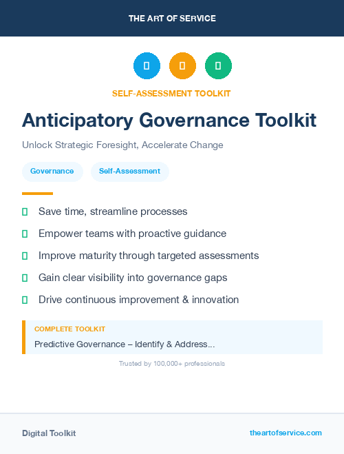Anticipatory Governance Toolkit