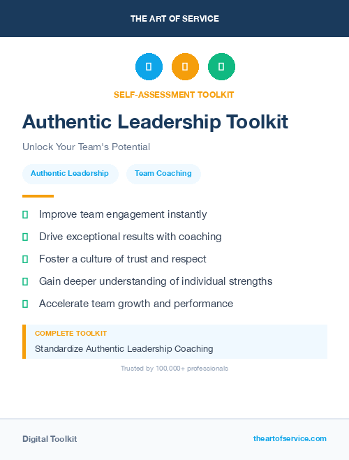 Authentic Leadership Toolkit