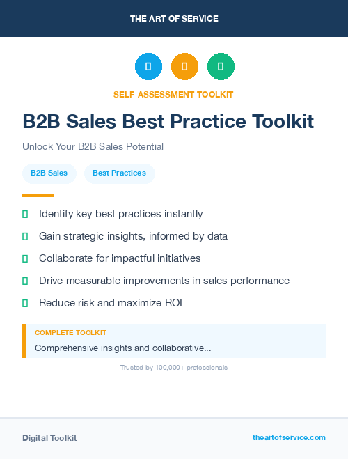 B2B Sales Best Practice Toolkit