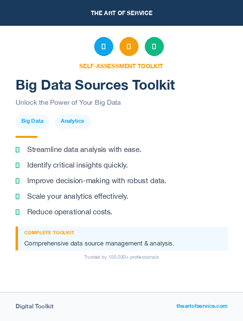 Big Data Sources Toolkit