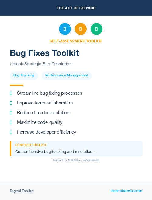 Bug Fixes Toolkit