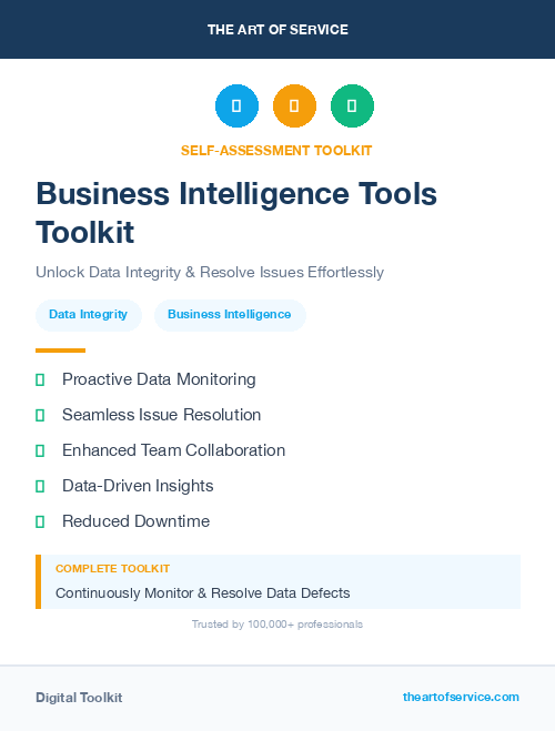 Business Intelligence Tools Toolkit