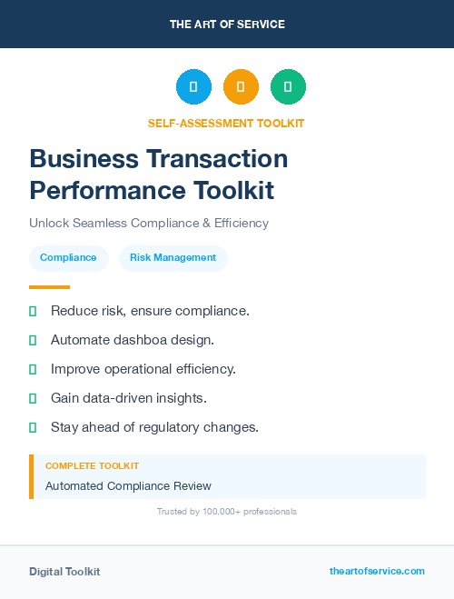 Business Transaction Performance Toolkit