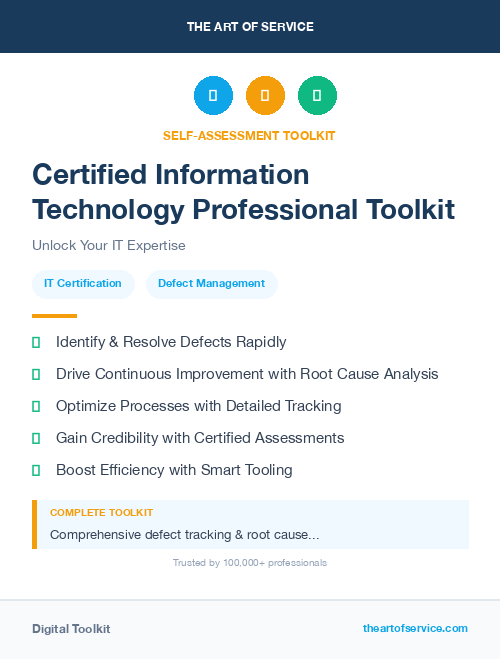 Certified Information Technology Professional Toolkit