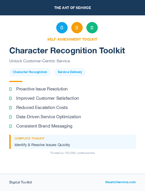 Character Recognition Toolkit