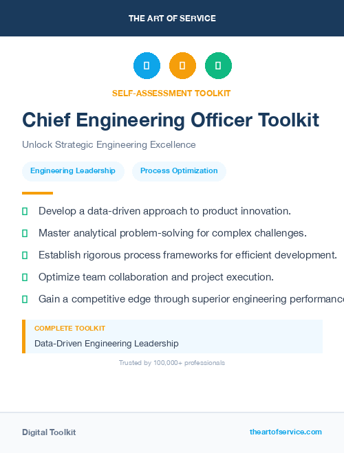 Chief Engineering Officer Toolkit