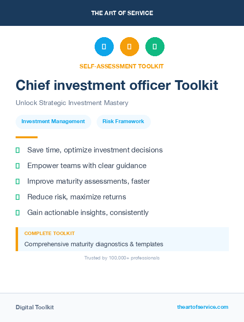 Chief investment officer Toolkit