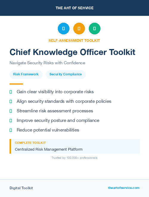 Chief Knowledge Officer Toolkit