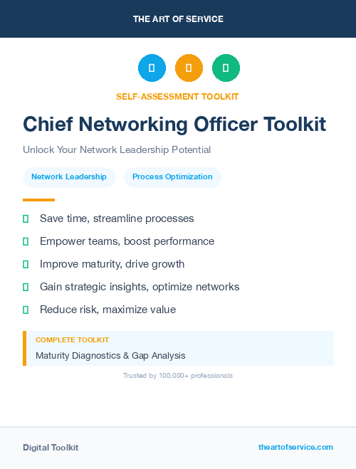 Chief Networking Officer Toolkit
