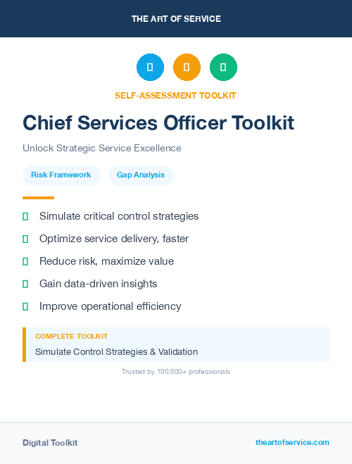 Chief Services Officer Toolkit