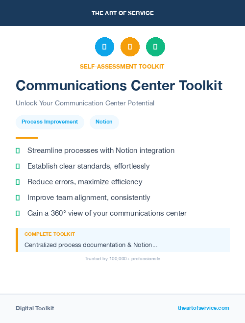 Communications Center Toolkit
