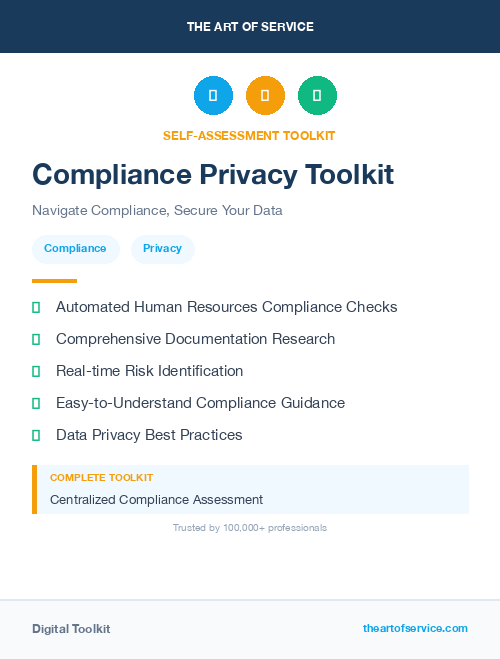 Compliance Privacy Toolkit