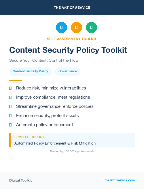 Content Security Policy Toolkit