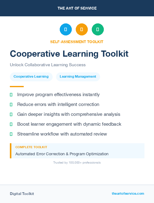 Cooperative Learning Toolkit