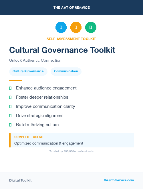 Cultural Governance Toolkit