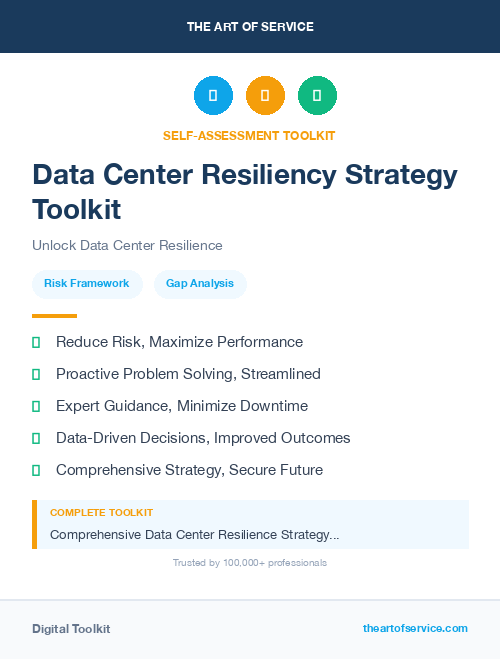 Data Center Resiliency Strategy Toolkit