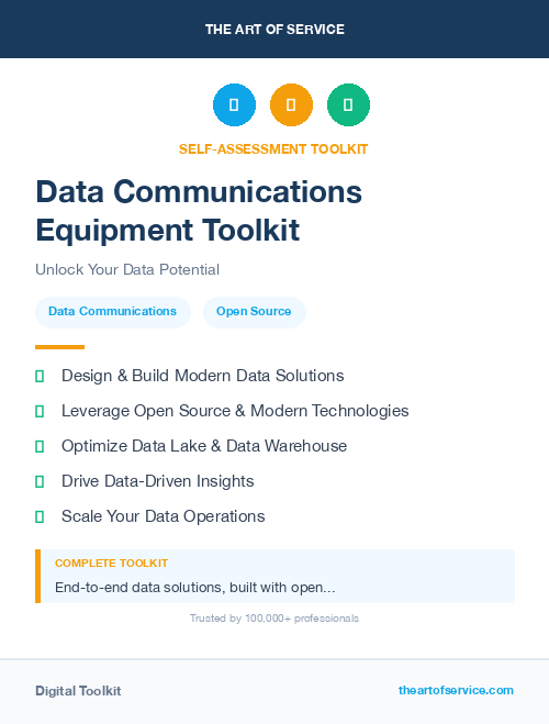 Data Communications Equipment Toolkit