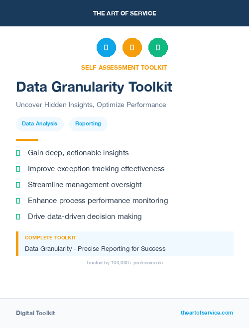 Data Granularity Toolkit